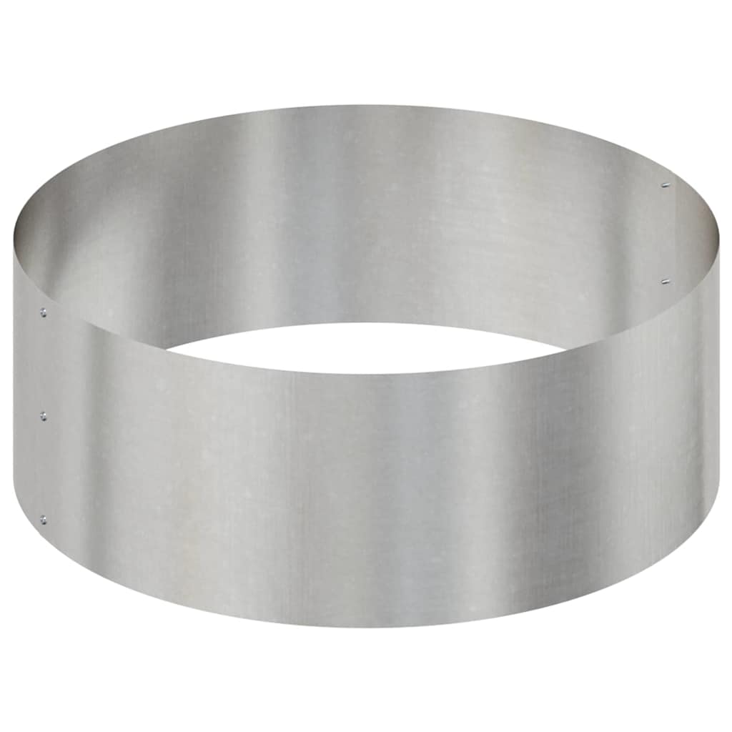 Gartenblumentopf Silber 90 x 90 x 20 cm Edelstahl